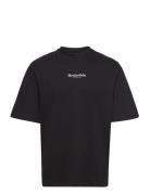 Logo Mid Sleeve Tee Gots Resteröds Black