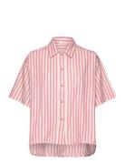 Vilde Ss Shirt Basic Apparel Pink