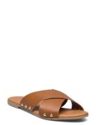 Pcvuma Leather Sandal Pieces Brown