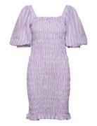 Rikka Stripe Dress A-View Purple