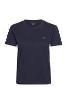 Reg Tonal Shield Ss T-Shirt GANT Navy