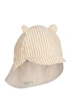 Gorm Reversible Seersucker Sun Hat Liewood Yellow