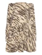 Light Jacquard Mini Dress ROTATE Birger Christensen Beige