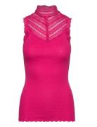 Silk Top W/ Lace Rosemunde Pink