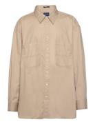 Os Solid Poplin Shirt GANT Beige