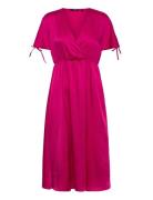 Vmheart Oli 2/4 Calf Dress Wvn Ce Cp Vero Moda Pink