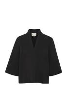 Lanamw Boxy Blouse My Essential Wardrobe Black