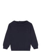 Knit Cotton Sweater Mango Navy