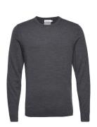 Superior Wool Crew Neck Sweater Calvin Klein Grey