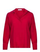 Lyocell Fluid Shirt Mango Red