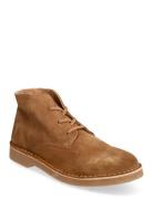 Slhriga New Suede Chukka Boot B Selected Homme Brown