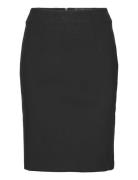 Pencil Skirt With Rome-Knit Opening Mango Black