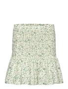 Crystal Skirt Ditzy Print A-View White