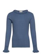 Pullover Rib Knit Creamie Blue