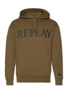 Jumper Relaxed Pure Logo Replay Khaki