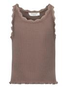 Rkbeatha Sl Top W/ Lace Rosemunde Kids Brown