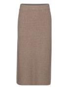 Objmalena Knit Skirt Object Brown