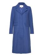 Yaslima Ls Wool Mix Coat S. Noos YAS Blue