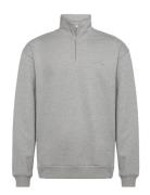 Crew Half-Zip Sweatshirt Les Deux Grey