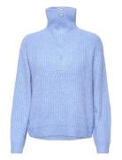 Onlbaker L/S Zip Pullover Knt Noos ONLY Blue