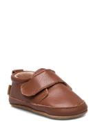 Luxury Leather Slippers Melton Brown