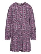 Flower Printed Dress Tom Tailor Purple