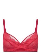 Midnight Flowers Covering Underwired Bra CHANTELLE Red