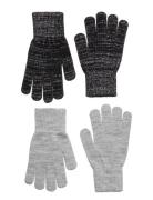 Glitter Gloves - 2-Pack Melton Black