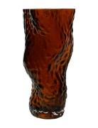 Ostrea Rock Glass Vase - Rust Hein Studio Red