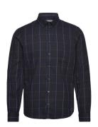 Cfanton Ls Bd Checked Shirt Casual Friday Navy