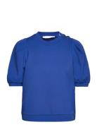 Sweat Shirt With Pleats Coster Copenhagen Blue