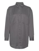 Esleonora Ls Shirt Esme Studios Grey