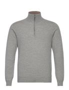 Man Half Zip Davida Cashmere Grey