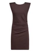 India Round-Neck Dress Kaffe Brown