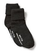 Cotton Socks - Anti-Slip Melton Grey