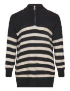 Caralfrida Ls Zip Highneck Cc Knt ONLY Carmakoma Black