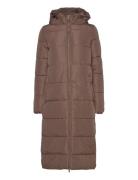Onlanna X Long Hood Puffer Coat Cs Otw ONLY Brown