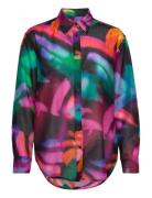 Rel Floral Print Cot/Silk Shirt GANT Black