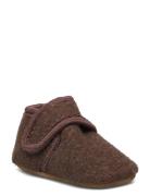 Classic Wool Slippers Melton Brown