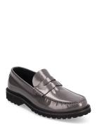 Penny Loafer - Grey Polido Leather Garment Project Grey