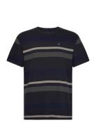 Calton Striped Tee Clean Cut Copenhagen Navy