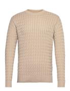 Onsmason Reg 5 Cable Crew Knit ONLY & SONS Beige