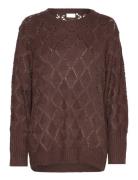 Kajoanna Pullover 3/4 Sleeve Kaffe Brown