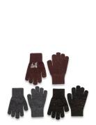 Magic Gloves 3 Pack W. Lurex Mikk-line Patterned