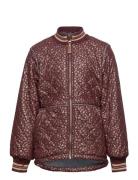 Duvet Jacket Glitter W Fleece Mikk-line Patterned