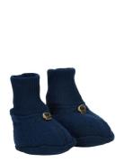 Wool Footies Mikk-line Blue