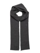 Knitted Logo Scarf Superdry Grey