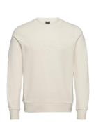 Am Embossed Crew Hackett London Cream