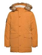 Everest Faux Fur Hooded Parka Superdry Yellow