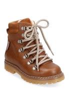 Boots - Flat - With Lace And Zip ANGULUS Brown